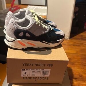 Adidas Yeezy Boost 700 V1 Kids Sneakers - Gray, Black, Orange